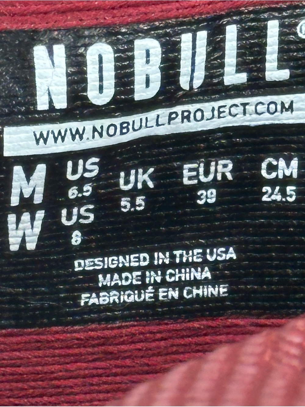NOBULL Cabernet Maroon Burgundy Radial Trainers Lace Up Shoes
Sz 8 - Picture 7 of 8